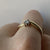 Diamond Solitaire Twist Ring 9ct 9K Yellow Gold - Size P