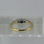 Antique Diamond & Platinum Trilogy Ring 18ct 18K Yellow Gold - Size J 1/2