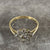 CZ Daisy Flower Cluster Ring 9ct 9k Yellow Gold - Size R