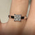 Diamond .40ct Square Cluster Engagement Ring 18ct 18K 750 White Gold - Size J