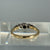 Trilogy Diamond Platinum Setting Ring 18ct 18k Yellow Gold - Size N