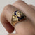 American 1933 'GC' Class Collage Pinky Ring 10ct 10k Yellow Gold - Size J 1/2