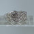 Diamond 0.10ct Ornate Quilt Style Band Ring 9ct 9k White Gold  - Size N