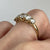 Five Stone Round Cut CZ Ring 9ct 9k Yellow Gold - Size K 1/2