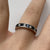 Diamond .25ct & Sapphire Channel Set Ring 18ct 18k White Gold - Size J