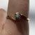 Diamond .15ct Solitaire Bypass Twist Ring 9ct 9k Yellow Gold - Size N