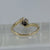 Diamond 0.12ct Cluster Bypass Ring 9ct 9k Yellow Gold - Size M 1/2