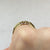 Cubic Zirconia Trilogy Bezel Set Ring 9ct 9k Yellow Gold - Size P 1/2