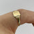 Dainty Signet Ring 9ct 9k Yellow Gold - Size G