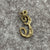 E Initial Script Pendant or Charm 9ct 9k Yellow Gold