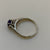 Amethyst Solitaire Split Ring 9ct 9k Yellow Gold - Size L