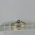 Antique Diamond .10ct & Platinum Solitaire Ring 18ct 18k Yellow Gold - Size L