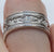 Ornate Diamond Band Ring 9ct 9k White Gold  - Size M