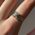 Diamond Criss Cross Band Ring 9ct 9K Yellow Gold - Size O