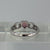 Pink Tourmaline Heart With Diamond Accents Ring White Gold 9ct 9k - Size M