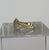 Diamond Cluster Twist Ring 9ct 9k Yellow Gold - Size J 1/2