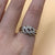 Diamond Braided Cluster Ring 9ct 9k Yellow Gold - Size Q