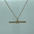 T Bar Pendant 9ct 9k Yellow Gold