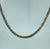 Three Tone Textured Twist Herringbone Necklace 9ct 9k Yellow White Rose Gold 16"