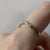 Diamond Wishbone Curve Ring 9ct 9K Yellow Gold - Size P