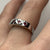 Ruby Five Stone Square Flush Set Ring 9ct 9K White Gold - Size M