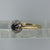 Diamond & Sapphire Daisy Flower Ring 18ct 18k Yellow Gold - Size O