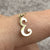 E Initial Script Pendant or Charm 9ct 9k Yellow Gold