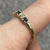 Sapphire & Diamond Band Ring 9ct 9k Yellow Gold - Size P 1/2