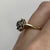 Sapphire & Diamond Daisy Flower Ring 18ct 18K Yellow Gold - Size K