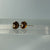 Tigers Eye Flower Removable Gold Stud Earrings 9ct 9k Yellow Gold