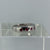 Ruby Five Stone Square Flush Set Ring 9ct 9K White Gold - Size M