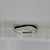 Diamond Wave Unique Minimal Chic Ring 9ct 9K White Gold - Size L