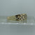 Diamond Braid Weave  Ring 9ct 9k Yellow Gold  - Size O 1/2