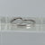 Diamond Wave Wishbone Style Ring 9ct 9k White Gold  - Size P