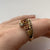 Citrine, Fire Opal, Spessartite Garnet, Diamond Ring 9ct 9k Yellow Gold - Size S