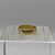 Engraved Edge Wedding Band Ring 18ct 18k Yellow Gold - Size M 1/2