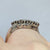 Antique Art Deco Diamond 5 Stone Platinum Ring 18ct 18k Yellow Gold - Size K