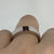 Garnet Solitaire Square Cut Band Ring 9ct 9K White Gold - Size N