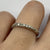 Diamond .20ct Pave Set Crossover Ring 9ct 9k White Gold  - Size K 1/2