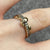 Diamond .10ct Crossover Twist Band Stacking Ring 9ct 9k Yellow Gold - Size K