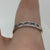 Blue Topaz & Diamond Channel Set Band Ring 9ct 9K White Gold - Size N