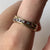 Ruby & Diamond Crossover Ring 9ct 9k Yellow Gold - Size O 1/2