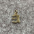 E Initial Old Style Font Pendant or Charm 9ct 9k Yellow Gold