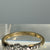 Trilogy Diamond Platinum Setting Ring 18ct 18k Yellow Gold - Size N