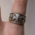 Diamond Two Tone Gold Patterned Ring 9ct 9k Yellow Gold - Size P