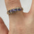 Tanzanite & Diamond Twist Channel Ring 9ct 9k Yellow Gold - Size S 1/2