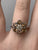 Colour Change Chrysoberyl Cluster Daisy Ring 9ct 9k White Gold - Size M 1/2