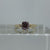 CZ Solitaire Round Cut Cathedral Shoulder Ring 9ct 9k Yellow Gold - Size P