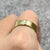 Ribbed Wedding Band Ring 18ct 18k Yellow Gold - Size Q 1/2