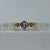 Blue Topaz & Diamond Braided Twist Ring 9ct 9k Yellow Gold  - Size P